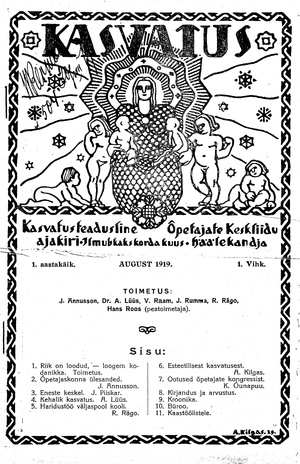 Kasvatus ; 1 1919-08