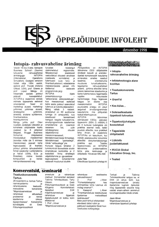 Õppejõudude Infoleht ; 1998-12