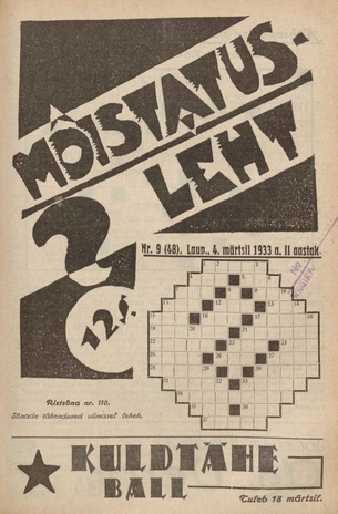 Mõistatusleht ; 9 (48) 1933-03-04