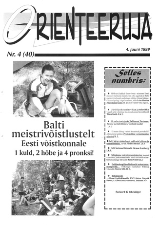 Orienteeruja ; 4 (40) 1999
