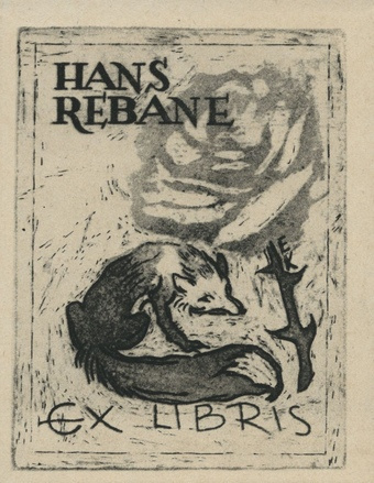 Hans Rebane ex libris 