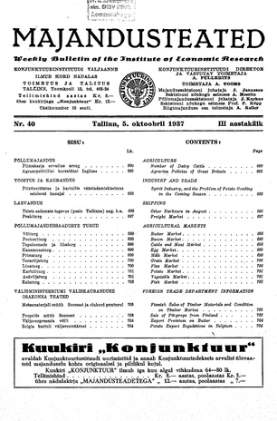 Majandusteated ; 40 1937-10-05