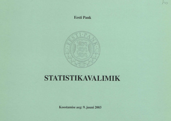 Statistikavalimik ; 2003-06-09