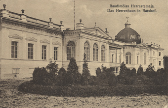 Raadimõisa herrastemaja : Das Herrenhaus in Ratshof