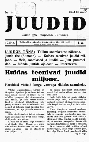 Juudid ; 4 1930