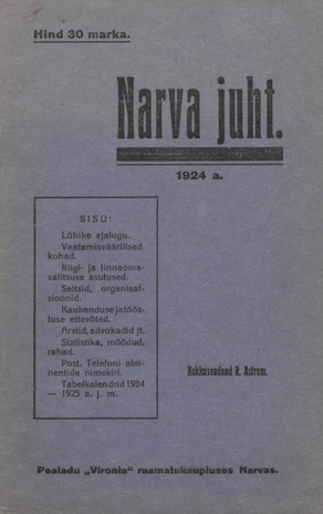 Narva juht : 1924. a. 