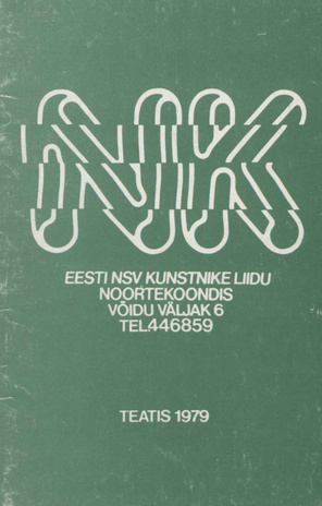 Eesti NSV Kunstnike Liidu noortekoondis : [teatis 1979]