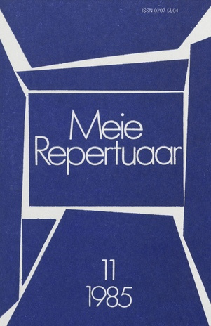 Meie repertuaar : Eesti NSV Rahvaloomingu ja Kultuuritöö Teadusliku Metoodikakeskuse väljaanne ; 11 1985-11