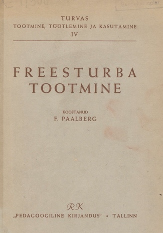 Freesturba tootmine